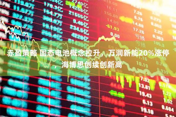 赤盈策略 固态电池概念拉升，万润新能20%涨停，海博思创续创新高